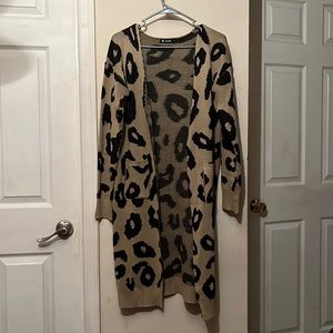 Large cardigan sweater